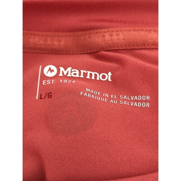 MARMOT Shirt Womens Size Large WINDRIDGE Long Sleeve UPF 50 T-Shirt Grapefruit - Picture 5 of 9